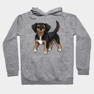 Dog - Queen Elizabeth Pocket Beagle - Black and Tan Hoodie